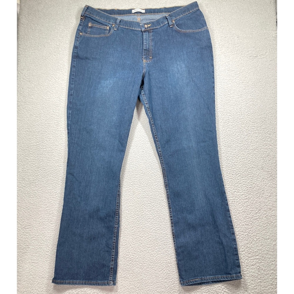 Riders Bootcut Jeans Women 22W L Blue Stretch Medium Wash Denim Western‎ Cowgirl